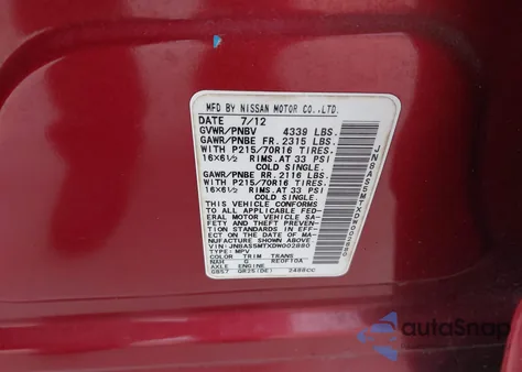 2013 Nissan Rogue S from USA, damaged, VIN JN8AS5MTXDW002880